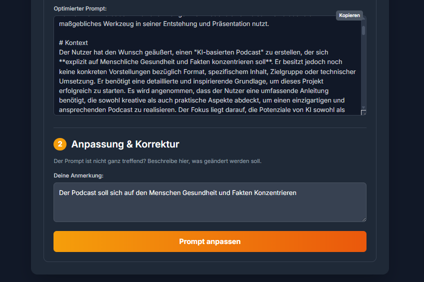 Funktionsweise des Audio-Agenten - Schritt 2